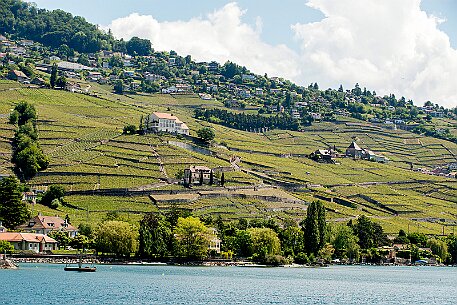 Mit dem Schiff auf dem Genfersee Richtung Schloss Cillion null